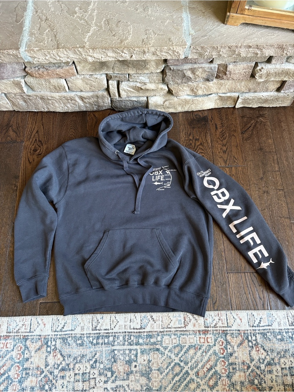 Men's Gray OBX Graphic Hoodie